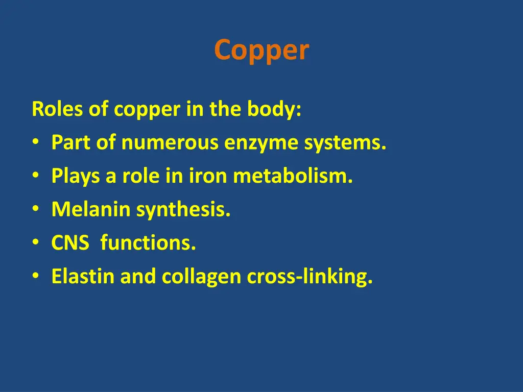 copper