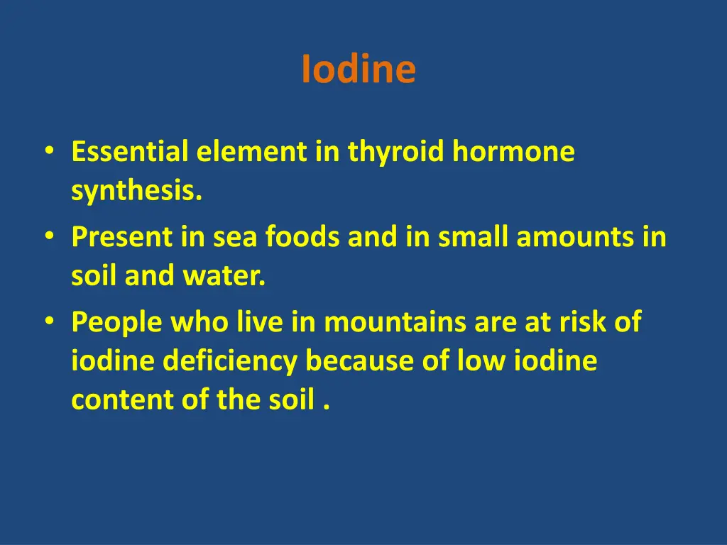 iodine