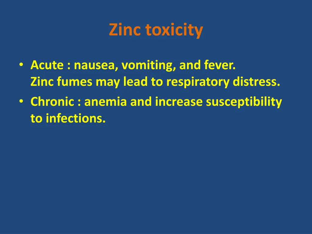 zinc toxicity