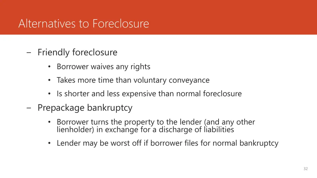alternatives to foreclosure 2