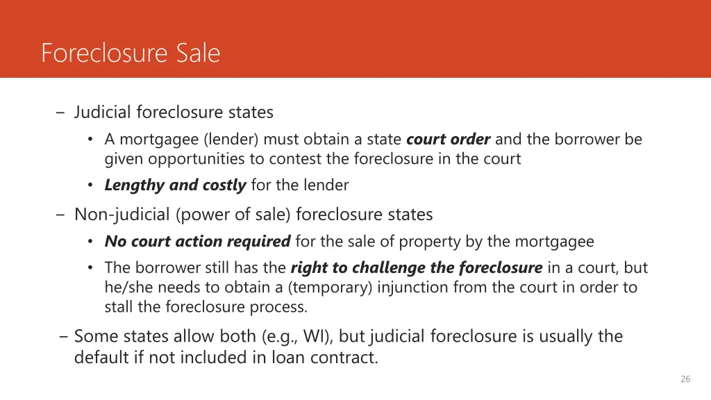 foreclosure sale