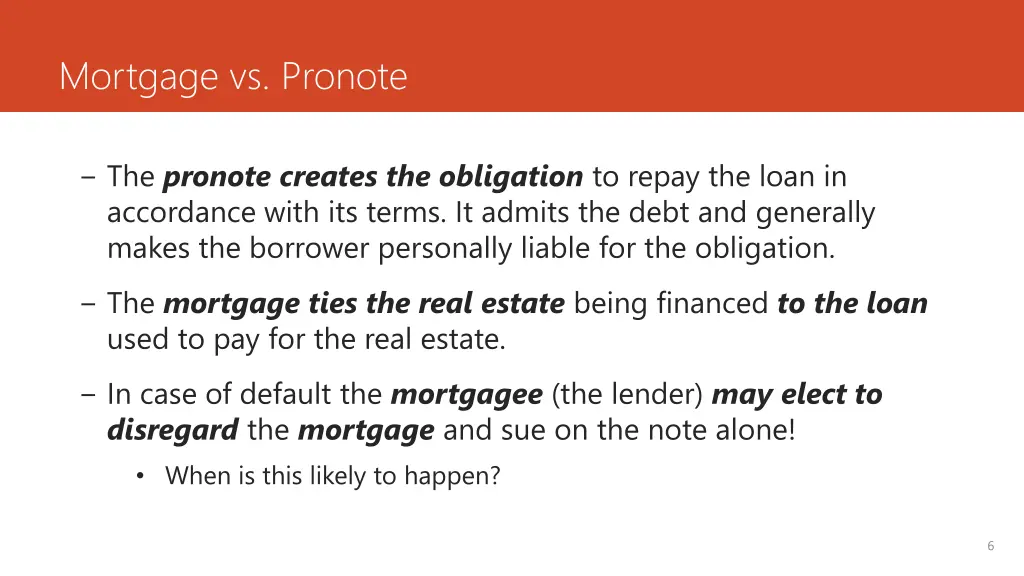 mortgage vs pronote