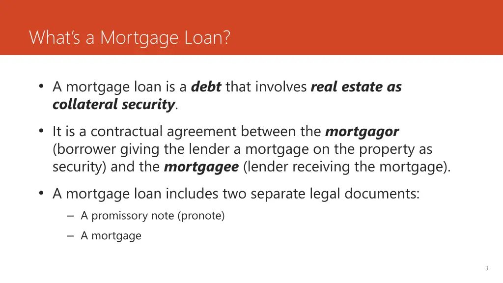 what s a mortgage loan