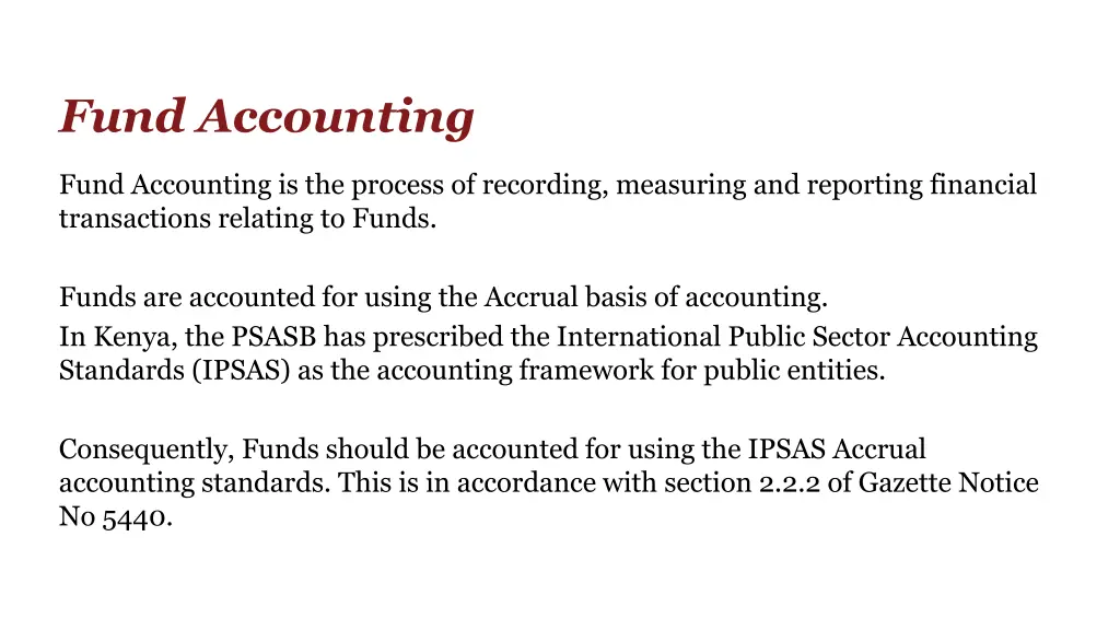 fund accounting