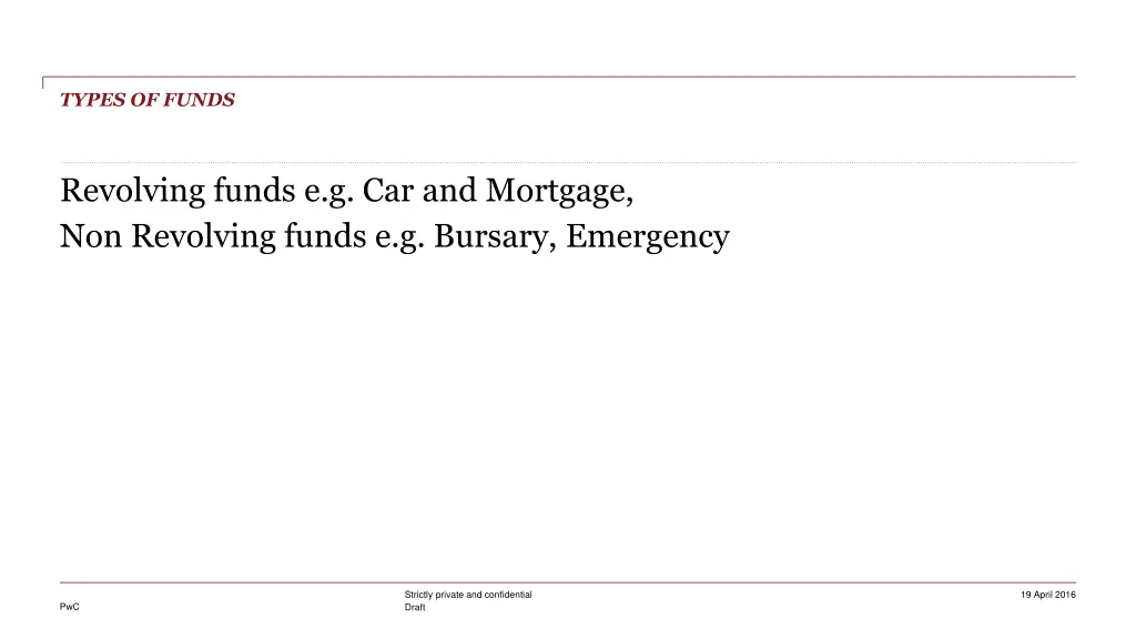 types of funds 1