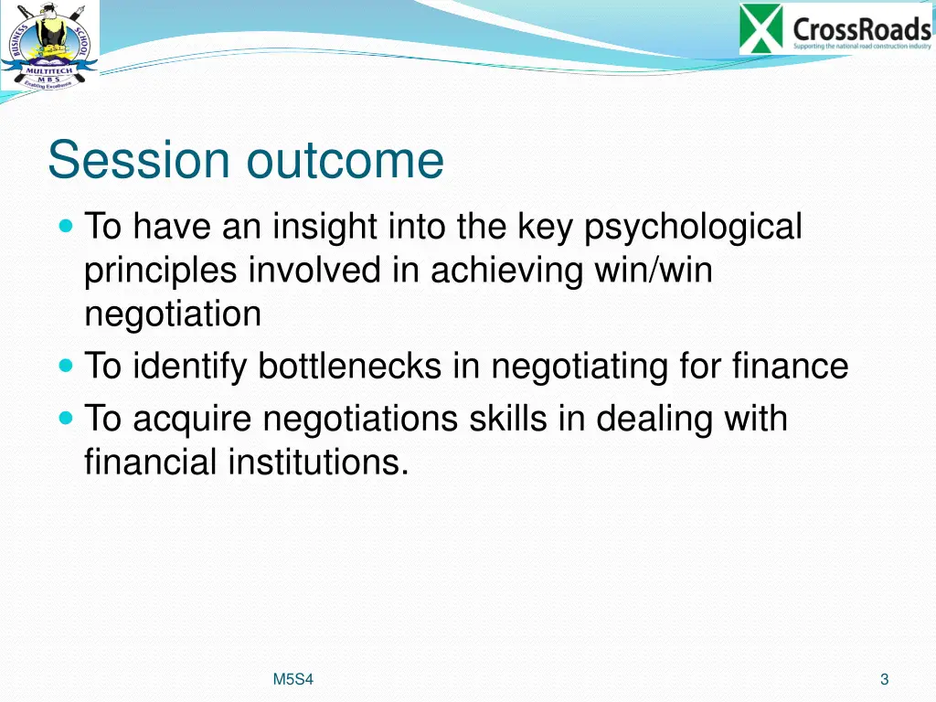 session outcome to have an insight into