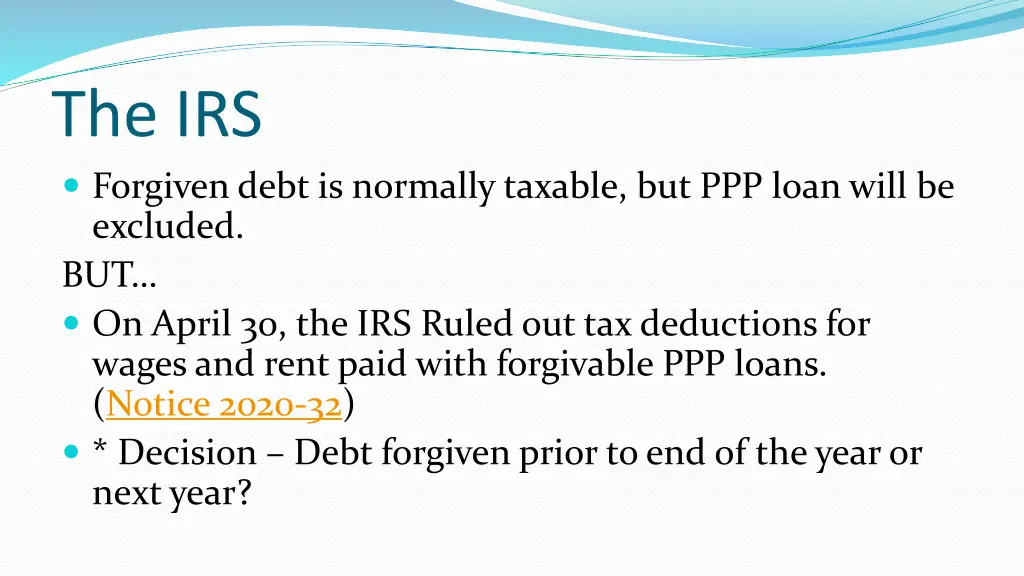 the irs forgiven debt is normally taxable