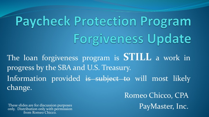 the loan forgiveness program is still a work