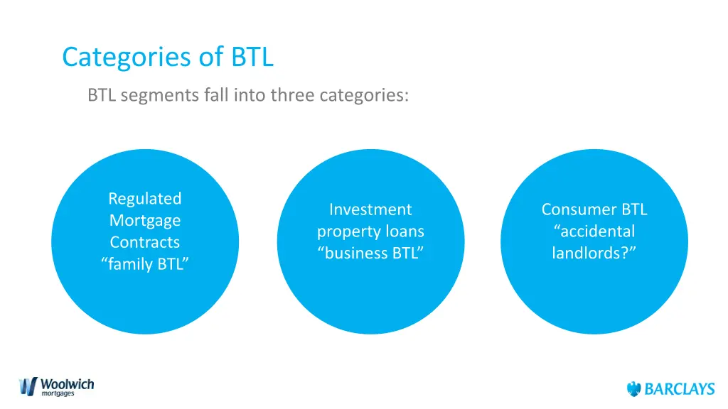 categories of btl