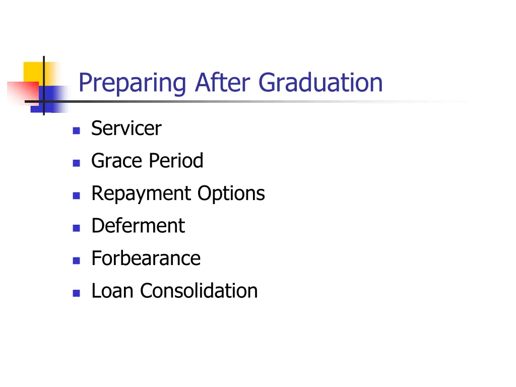 preparing after graduation