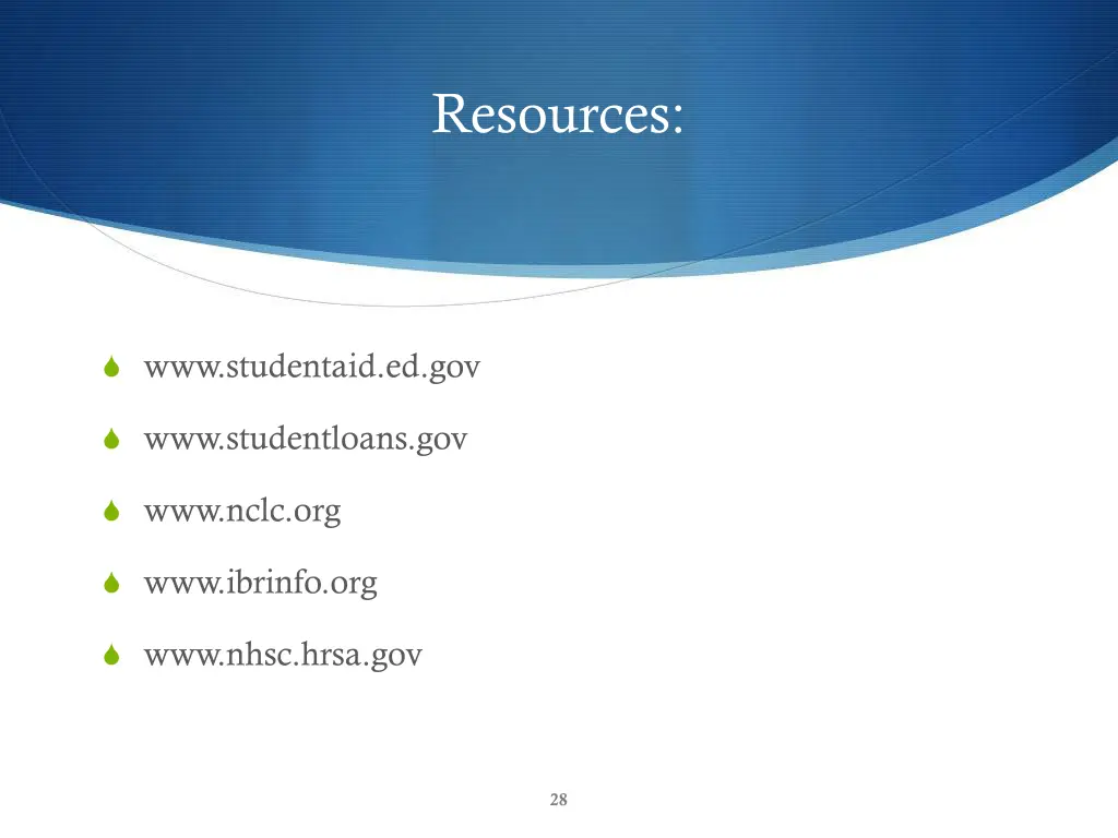resources