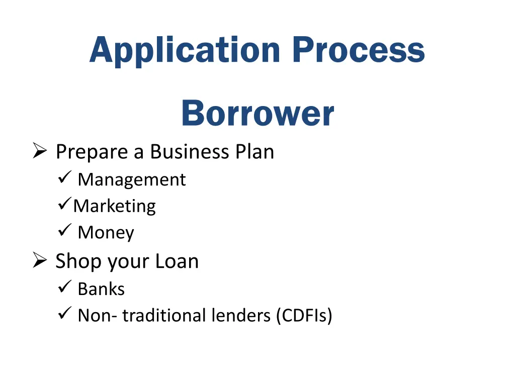 application process