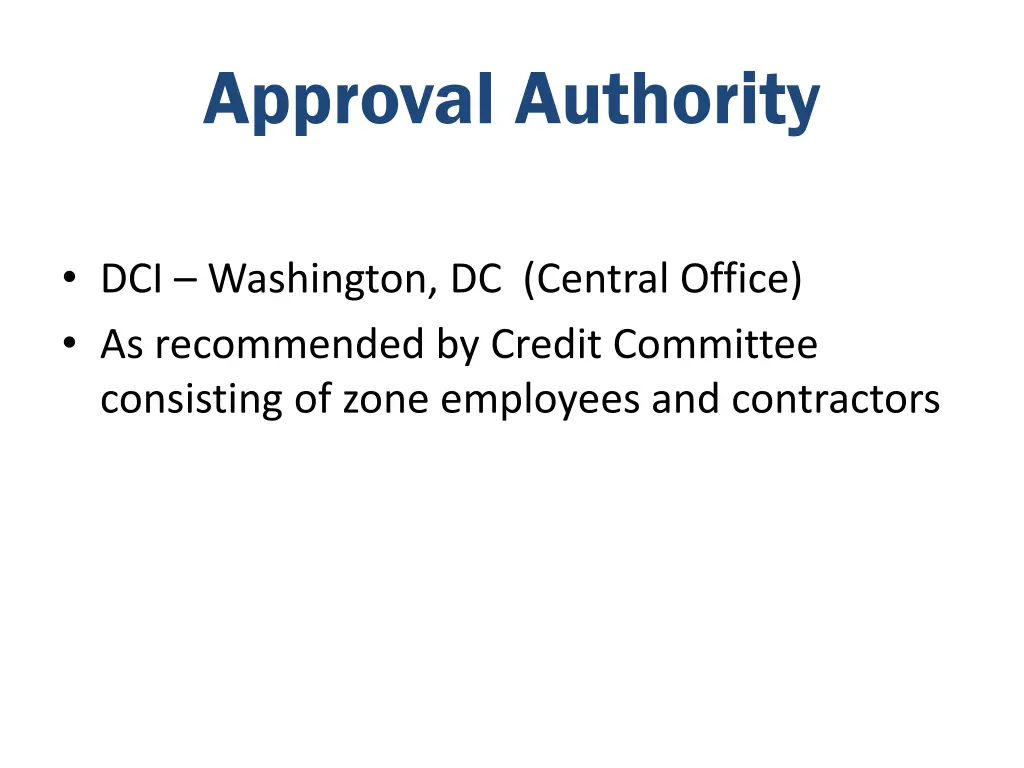 approval authority
