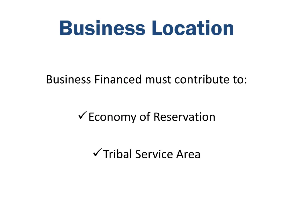 business location