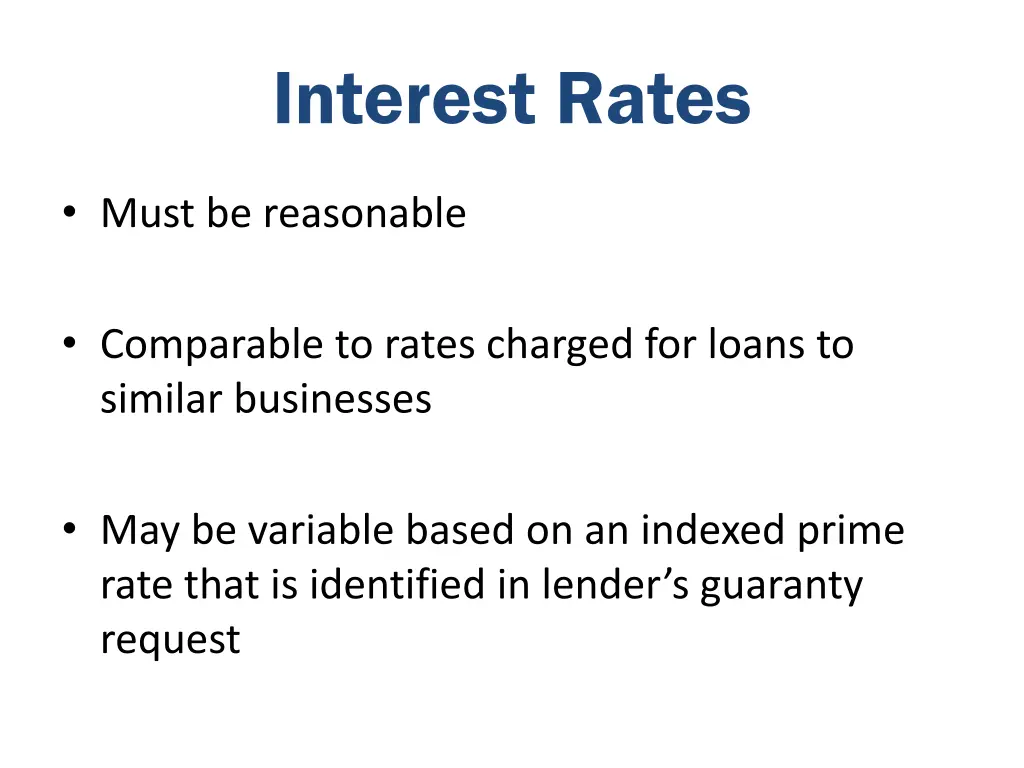 interest rates