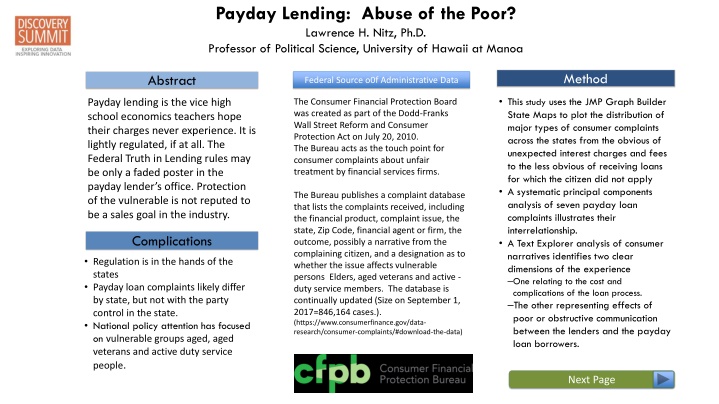 payday lending abuse of the poor lawrence h nitz