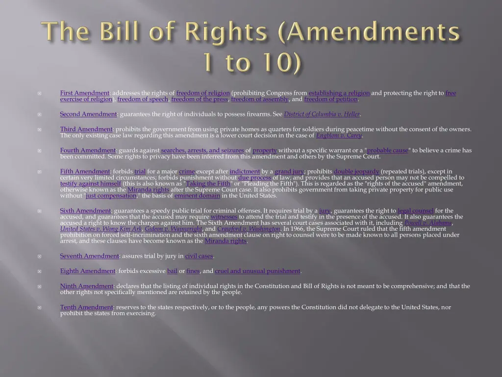 first amendment addresses the rights of freedom