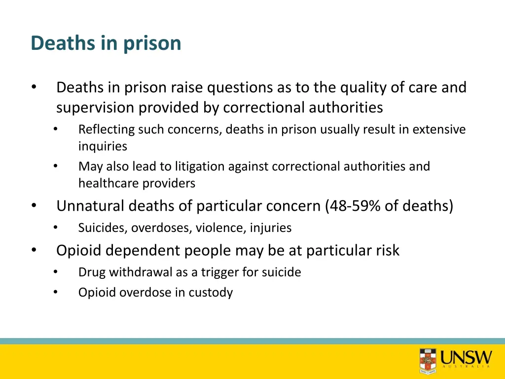 deaths in prison