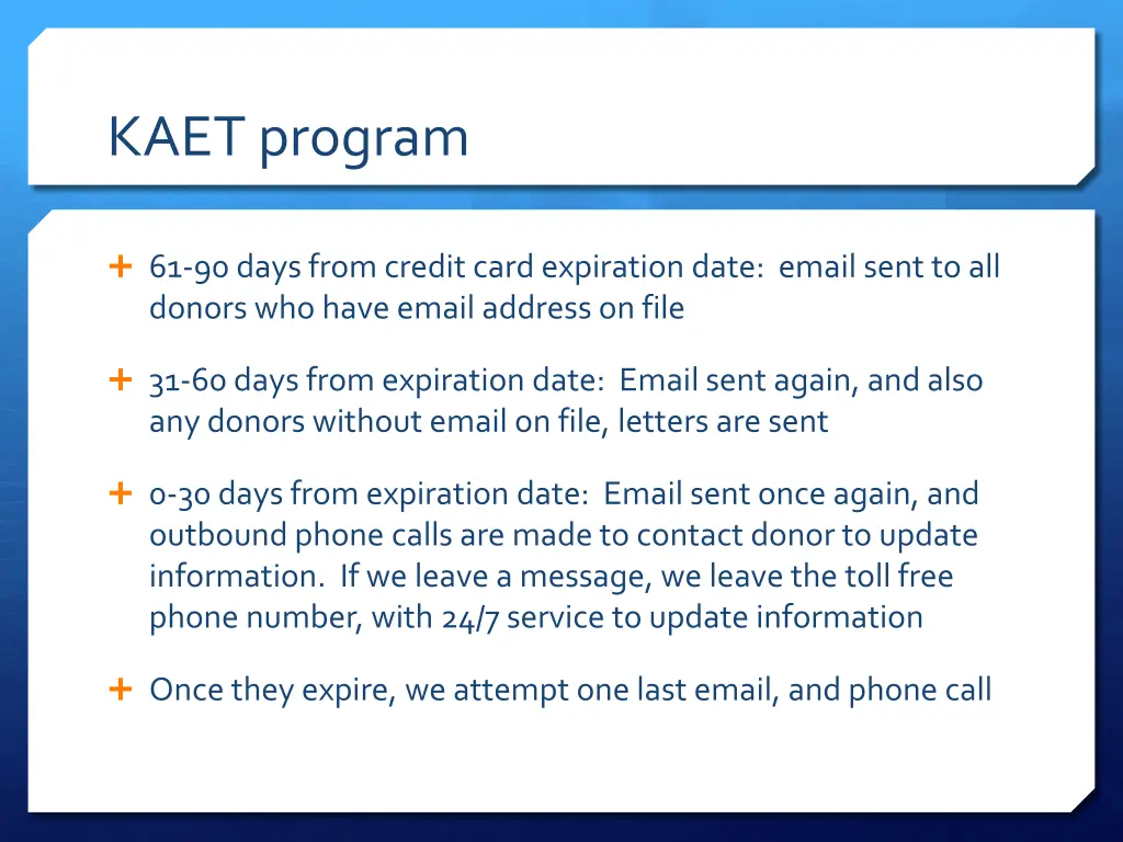 kaet program