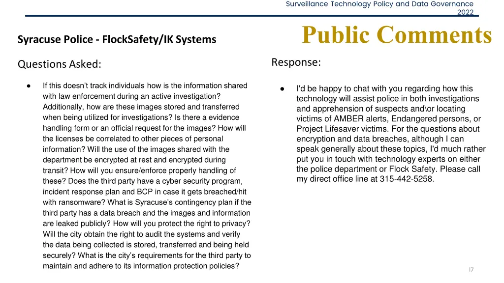 surveillance technology policy and data 11