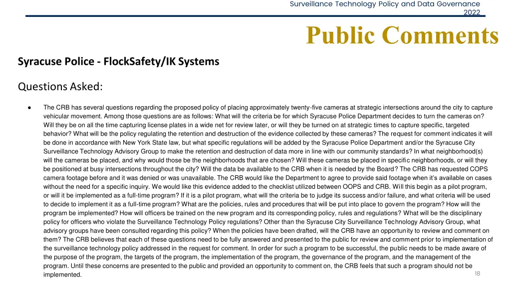 surveillance technology policy and data 12
