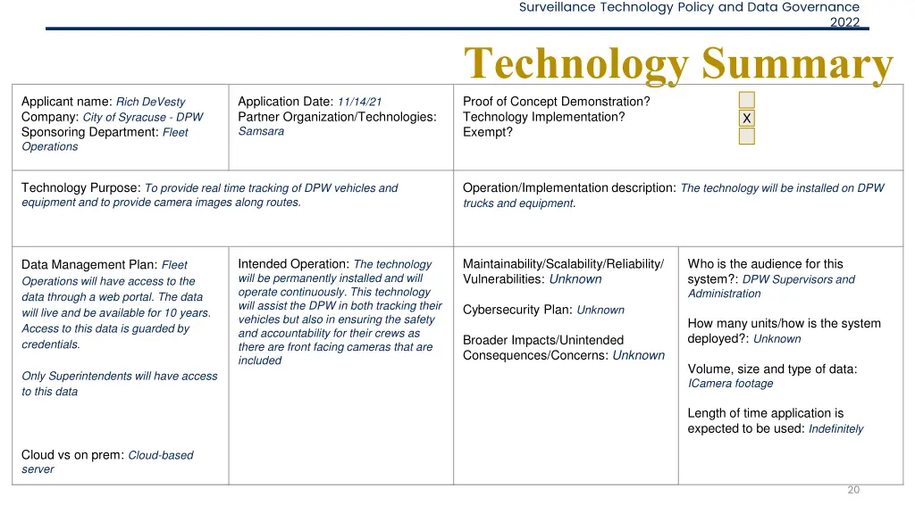 surveillance technology policy and data 14