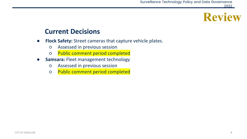 surveillance technology policy and data governance 3