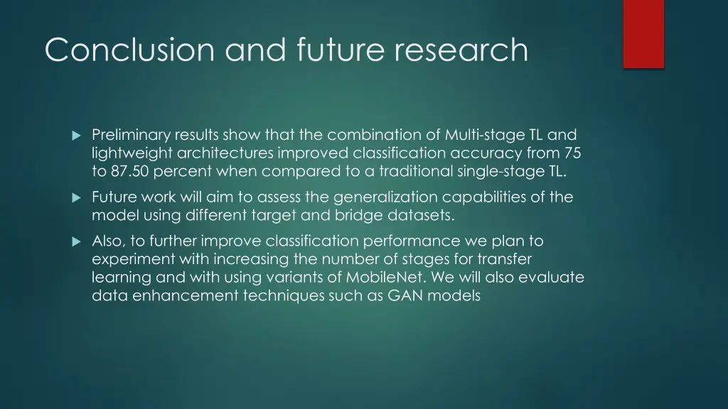 conclusion and future research