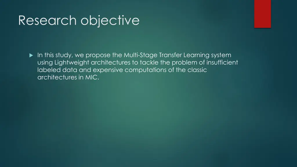 research objective
