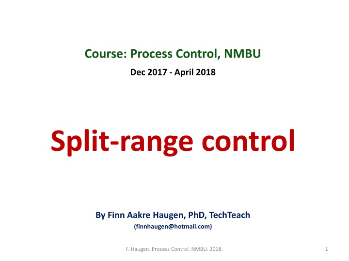 course process control nmbu