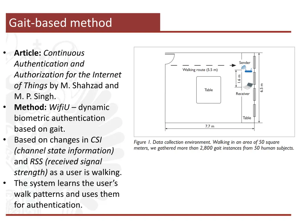 gait based method