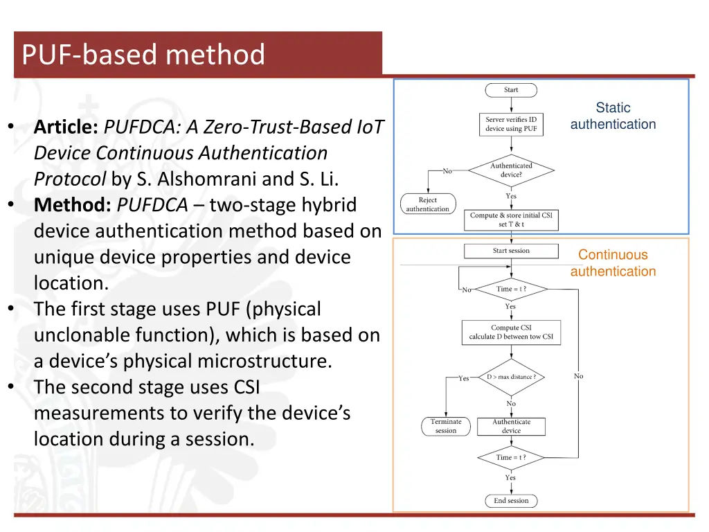 puf based method
