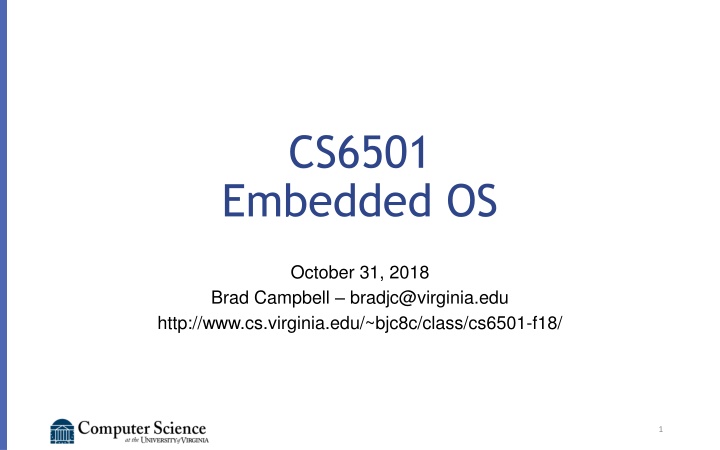 cs6501 embedded os