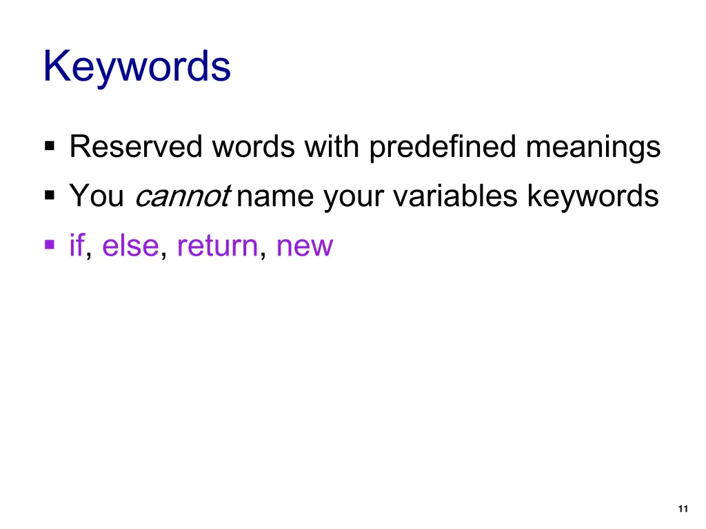 keywords