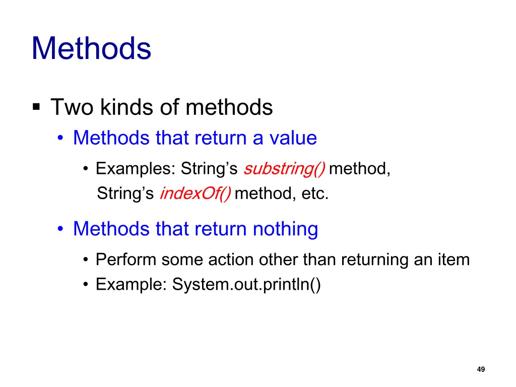 methods