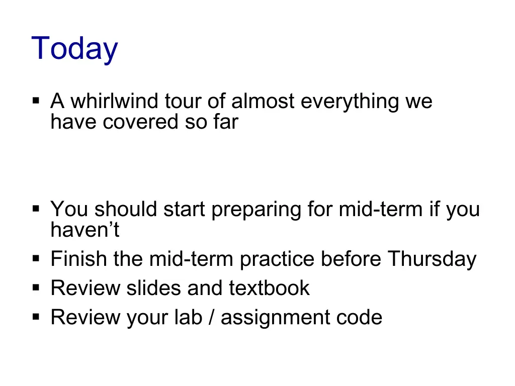 today