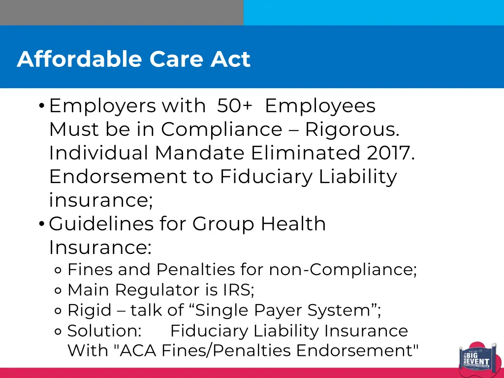 affordable care act
