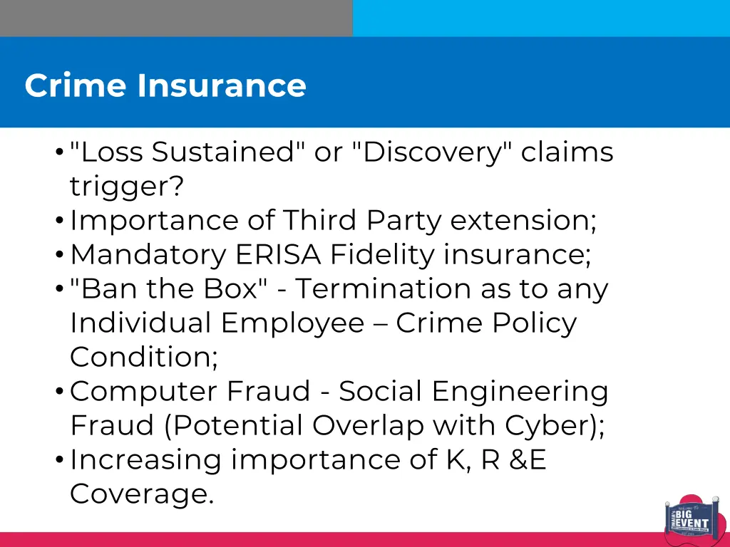 crime insurance