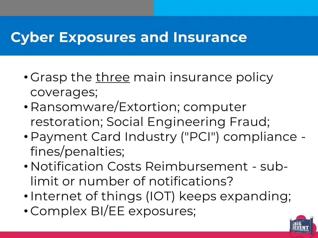 cyber exposures and insurance