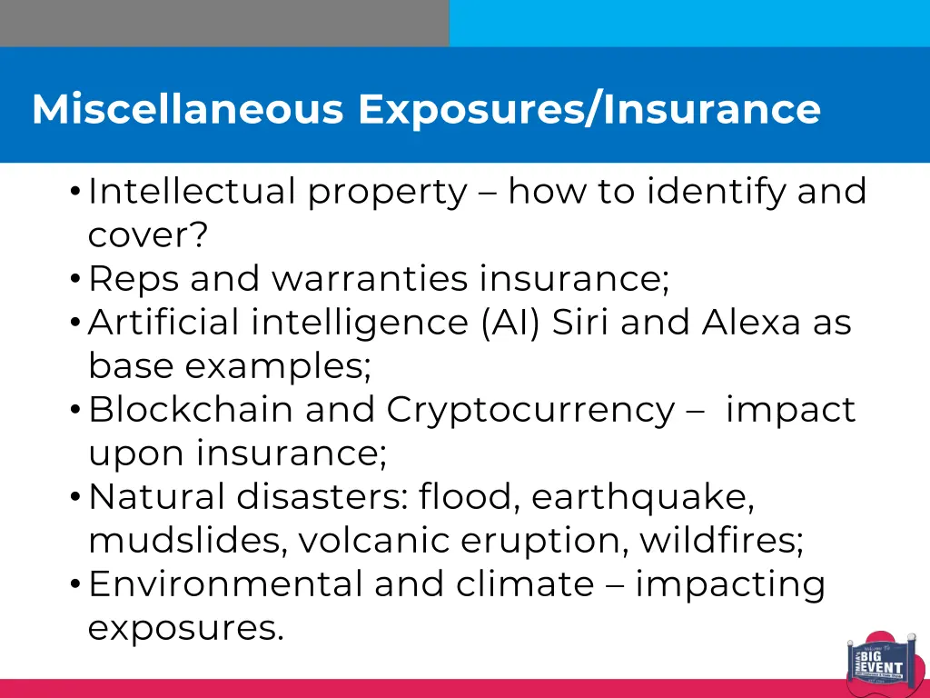 miscellaneous exposures insurance