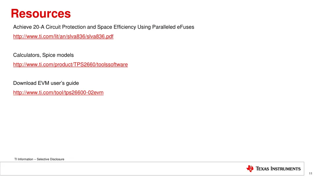 resources