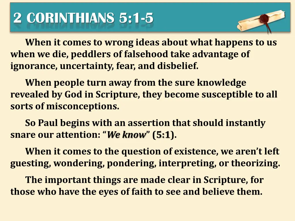 2 corinthians 5 1 5 1