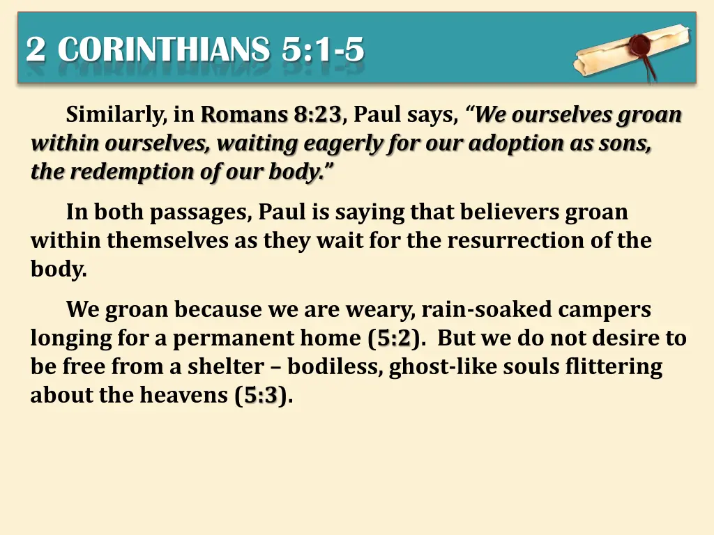 2 corinthians 5 1 5 7