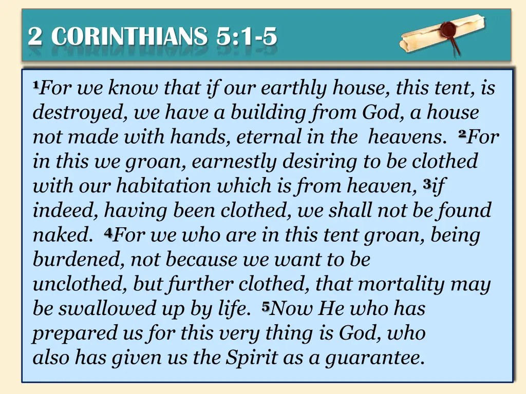 2 corinthians 5 1 5