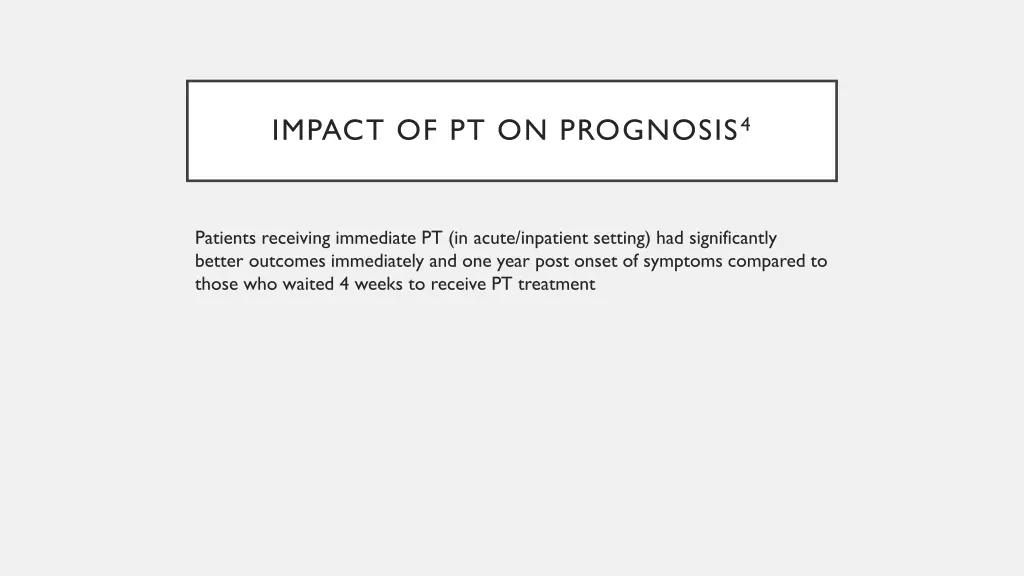impact of pt on prognosis 4