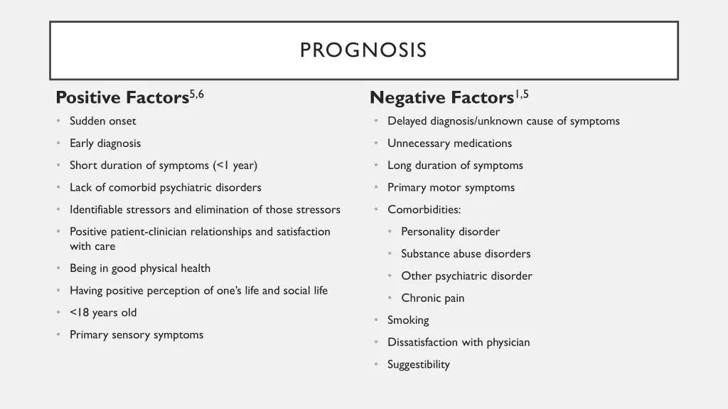 prognosis