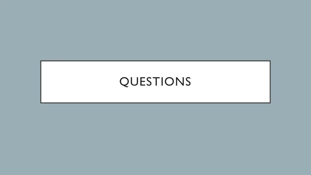 questions