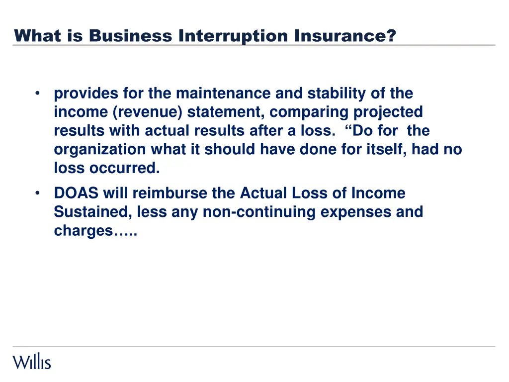 what is business interruption insurance
