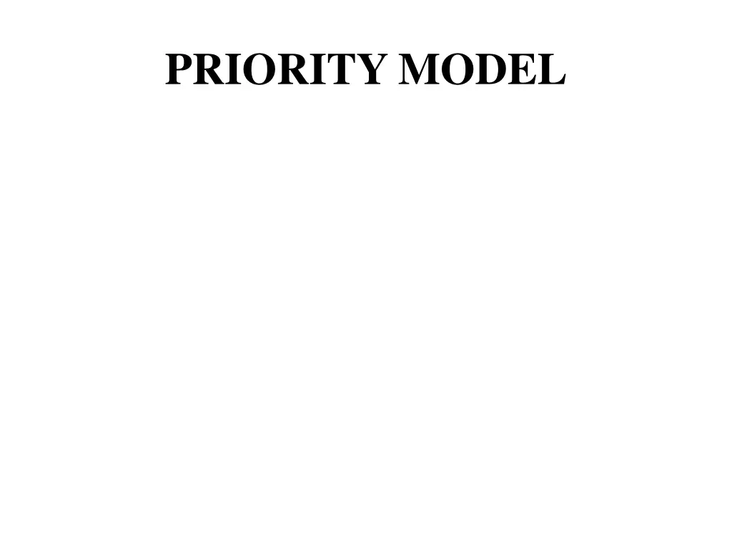 priority model