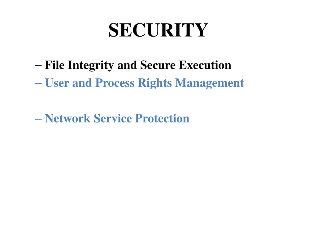 security